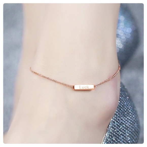 💕(LAST 1) 5🌟rated 18K RGP Inspirational Anklet - Picture 3 of 8